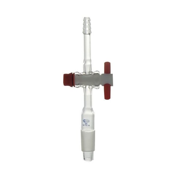 Raccordo smerigliato con rubinetto in PTFE - immagine 2