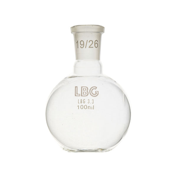 Pallone sferico smerigliato a fondo piatto