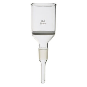 Imbuto Büchner smerigliato con piastra filtrante