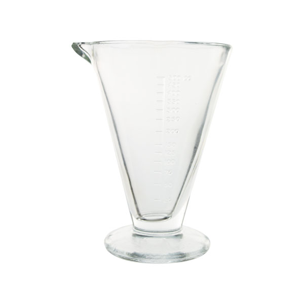 Brocca conica graduata in vetro spesso - immagine 4