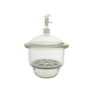 Essiccatore sotto vuoto, con coperchio e rubinetto in vetro Basic Line.