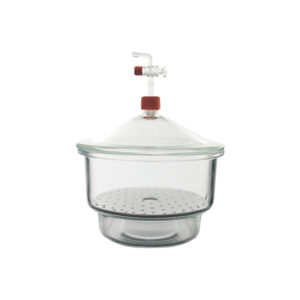 Essiccatore sotto vuoto, con coperchio e rubinetto in vetro Premium Line