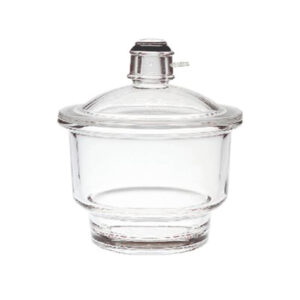 Essiccatore sottovuoto con coperchio e portagomma laterale, 200 mm, Premium Line.