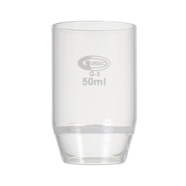 Crogiolo con piastra filtrante