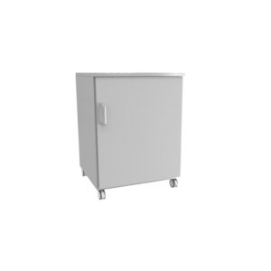 Armadio ausiliario da laboratorio con ruote e uno sportello