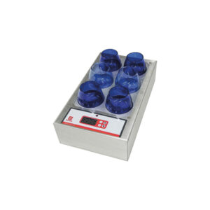 Scaldabicchieri per assaggio olio, 6 bicchierini