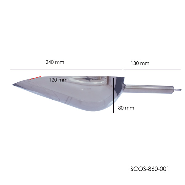 Sessola in acciaio inossidabile per solidi - immagine 5