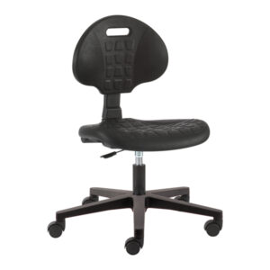 SEDIA DA LABORATORIO BASSA CON RUOTE