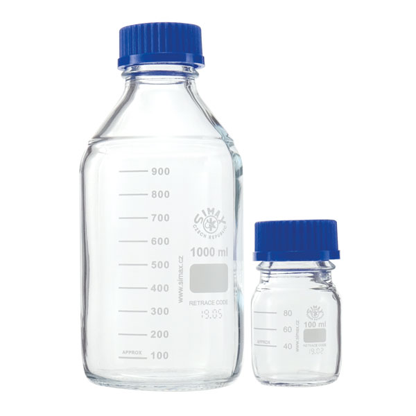 BOTTIGLIA GRADUATA IN BOROSILICATO 3.3 CON FILETTATURA ISO - immagine 2